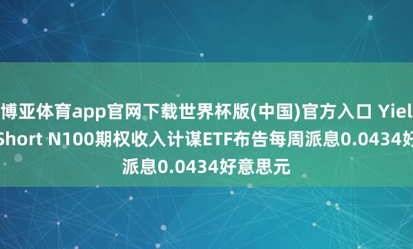 博亚体育app官网下载世界杯版(中国)官方入口 YieldMax Short N100期权收入计谋ETF布告每周派息0.0434好意思元