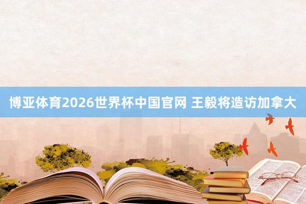 博亚体育2026世界杯中国官网 王毅将造访加拿大