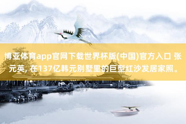 博亚体育app官网下载世界杯版(中国)官方入口 张元英， 在137亿韩元别墅里的巨型红沙发居家照<a href=