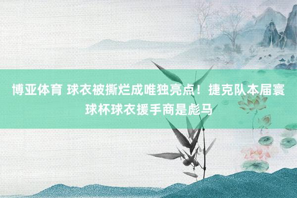 博亚体育 球衣被撕烂成唯独亮点！捷克队本届寰球杯球衣援手商是彪马